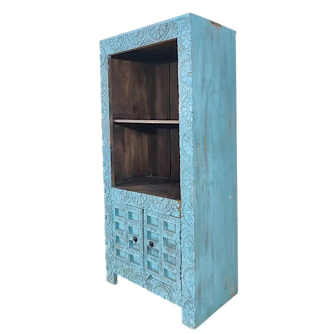 The Nomadic Moorish Hand-Carved Cabinet Bookcase