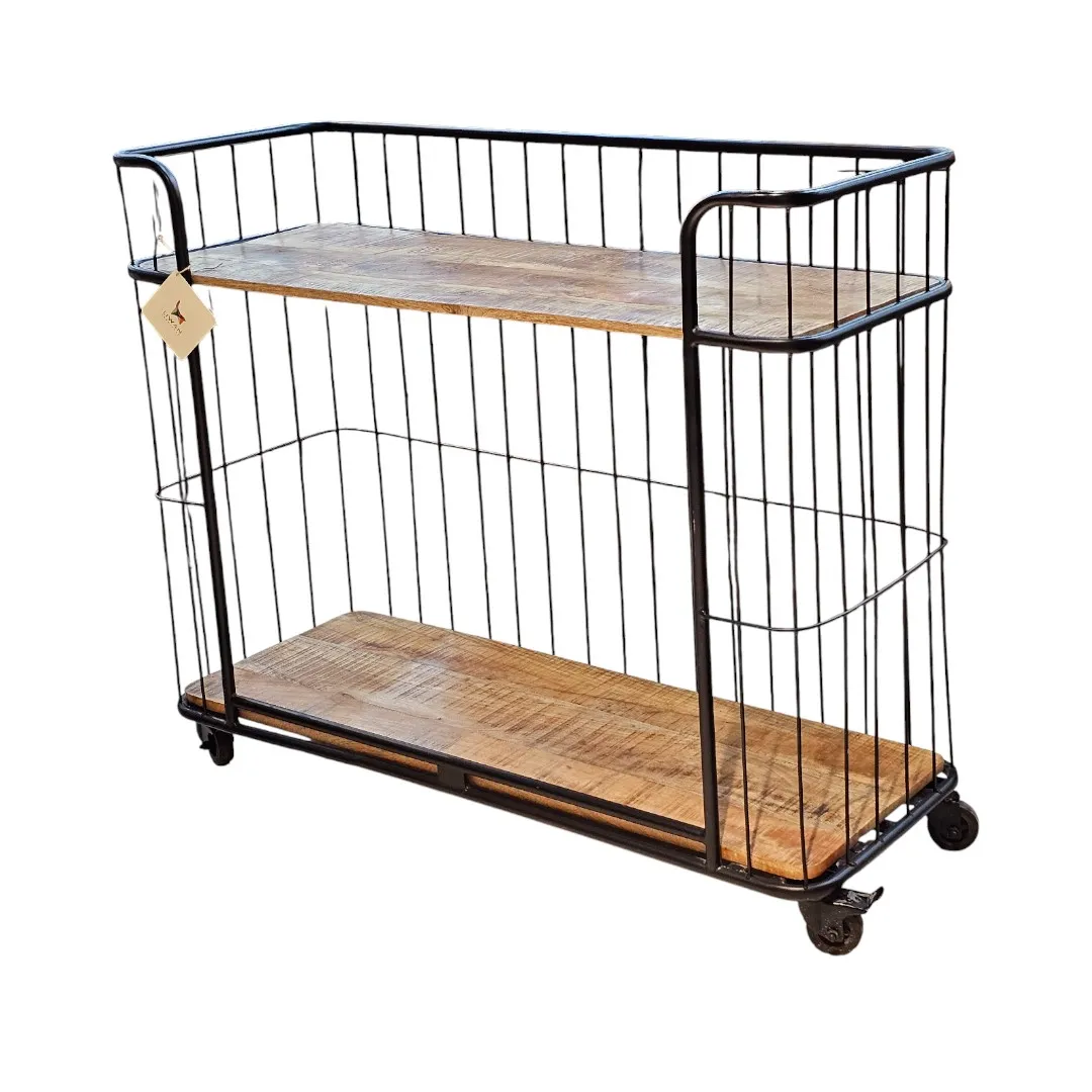 The Two-Shelf Rolling Basket