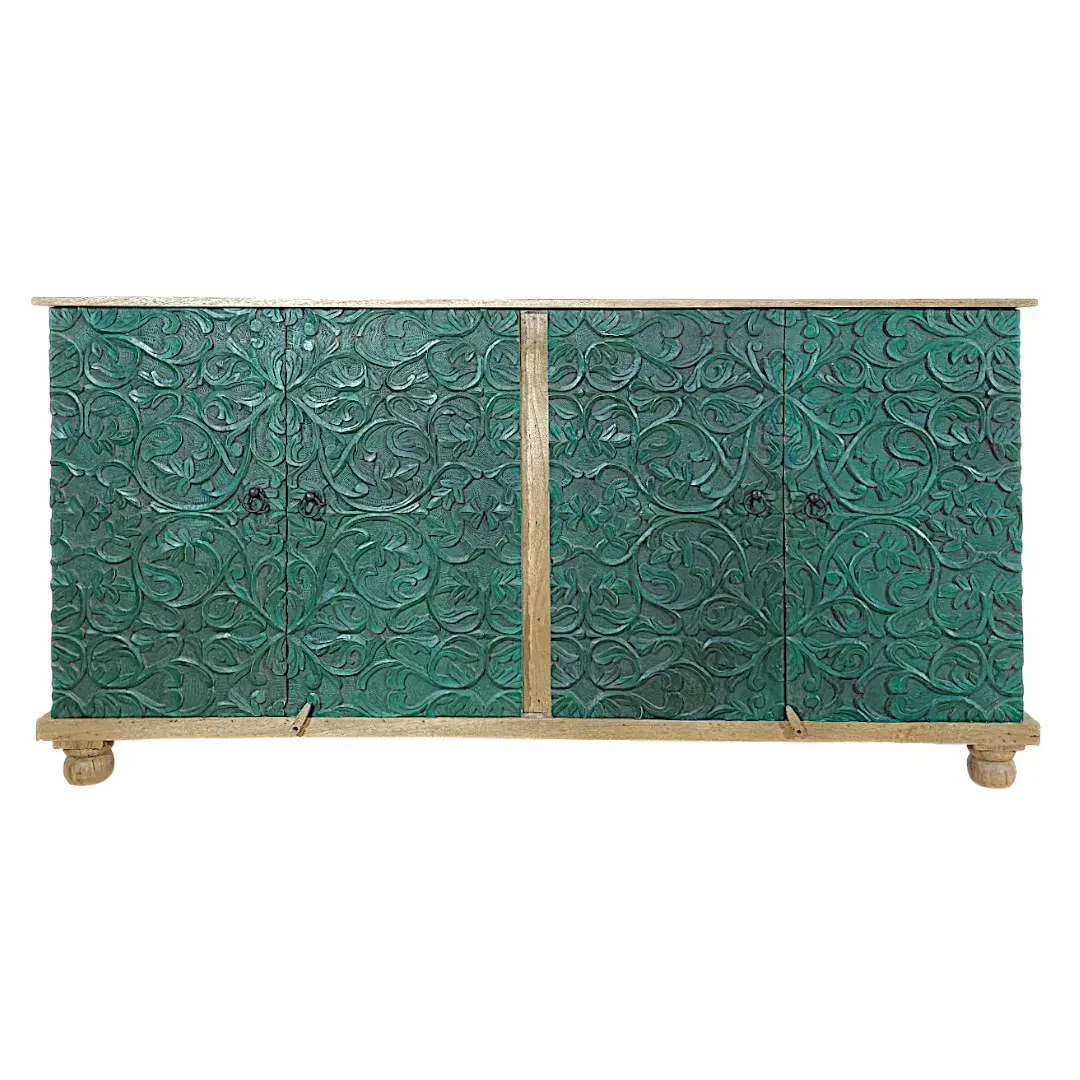 Gardenia Floral 4-Door Sideboard | بوفيه غاردينيا بنقشة الزهور