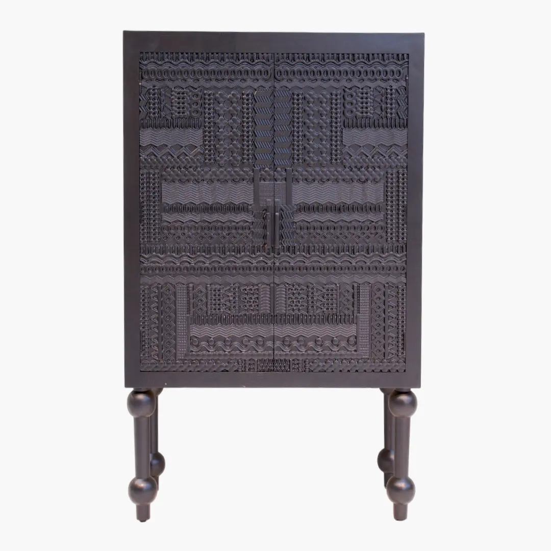 Maya Carved Accent Cabinet