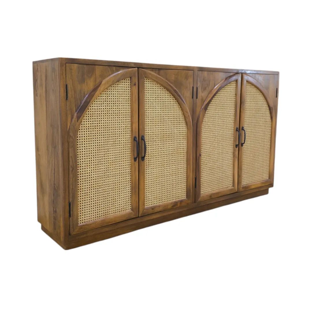 Natural Weave Storage Cabinet