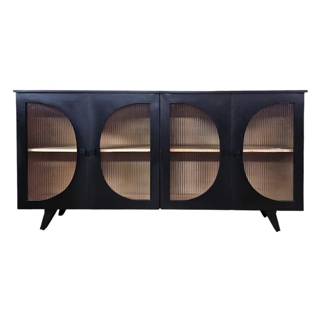 The Circular Archival Buffet - Obsidian Finish