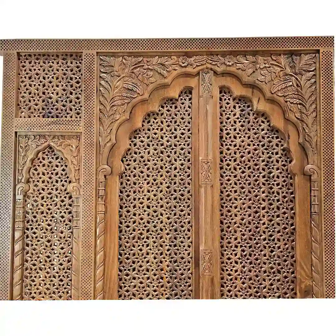 Silk Road Traditional Gateway Hand-Carved Door