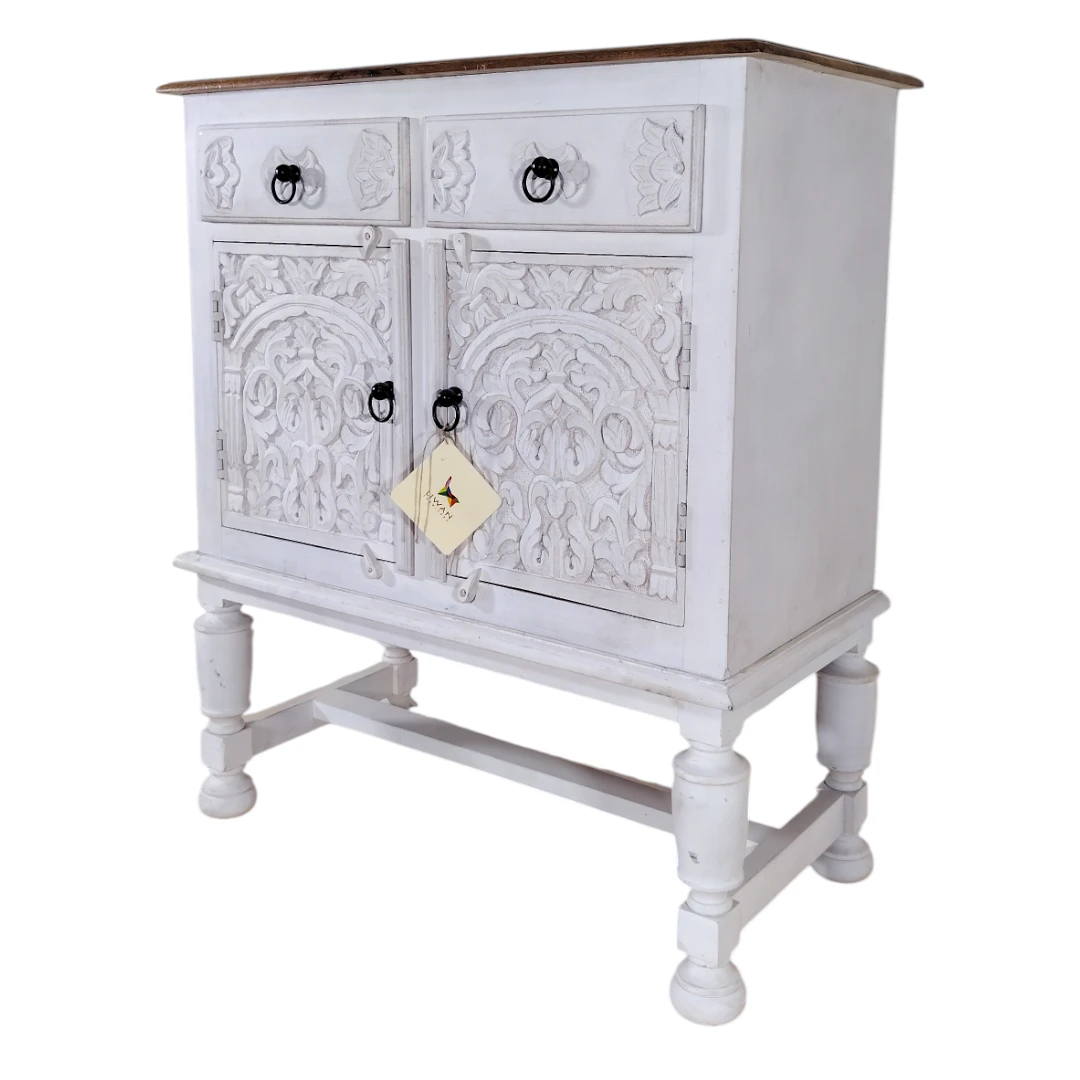 Carved Accent Cabinet