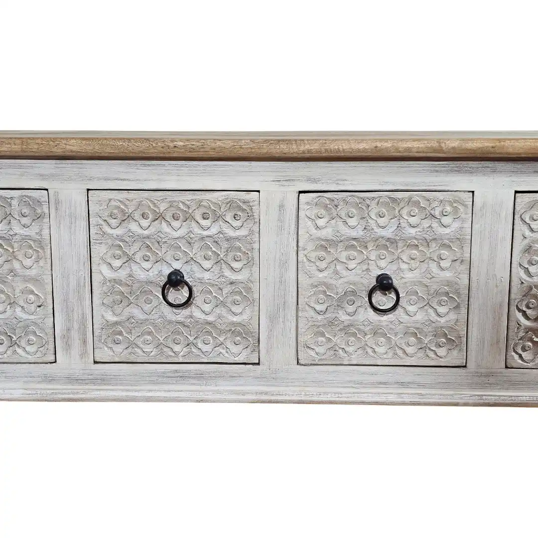 Yasmin Carved Coffee Table