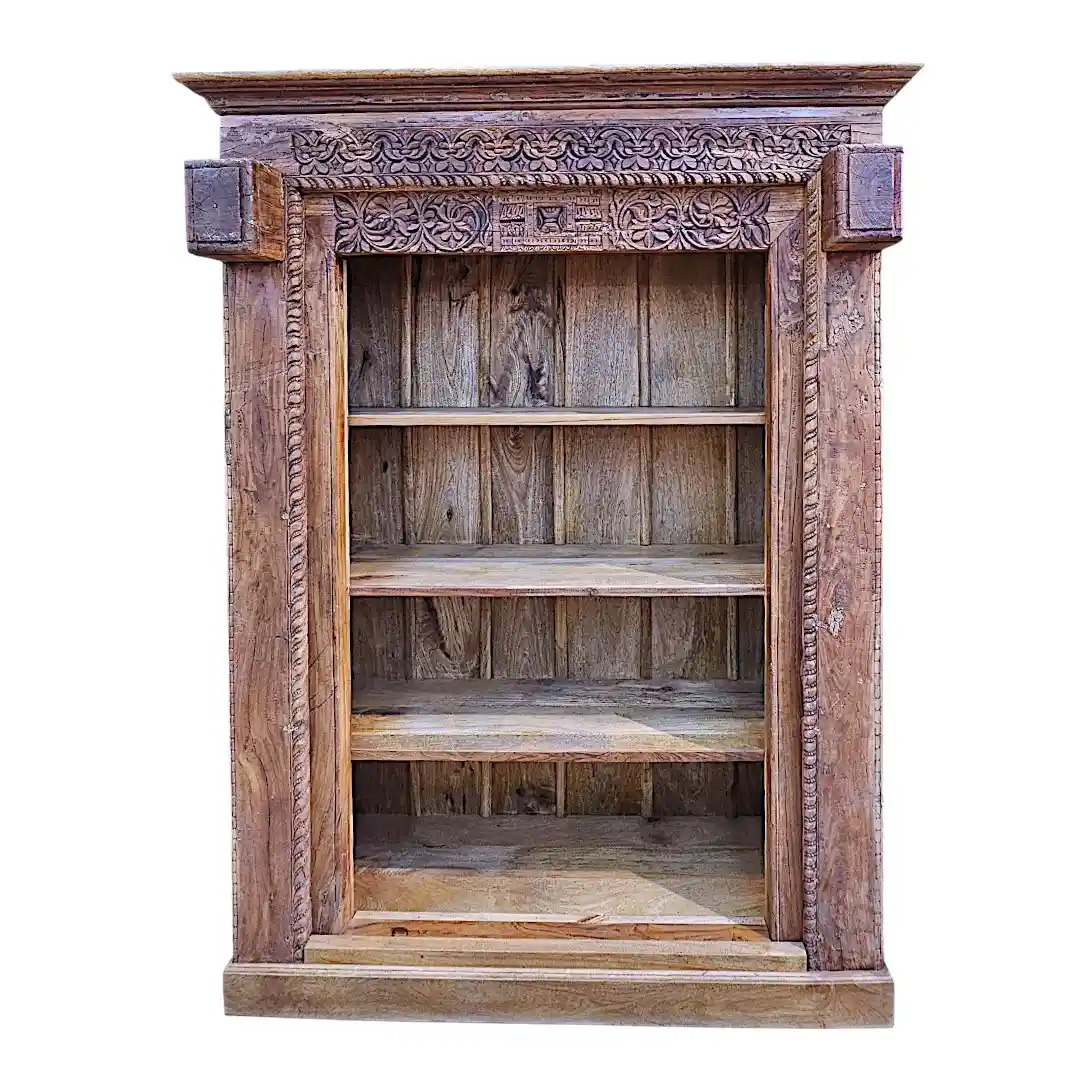 The Shekhawati Repurposed Door Frame Bookshelf