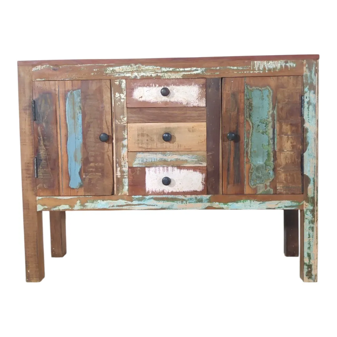 The Bristol Multi-Tonal Reclaimed Sideboard Cabinet