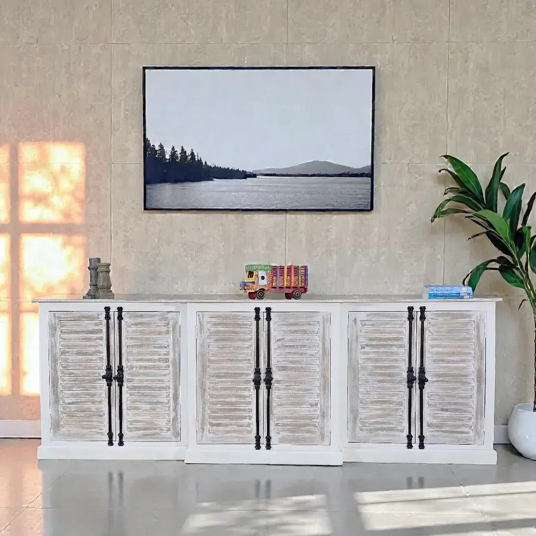 The Versatile Shutter Sideboard - Wide Storage Cabinet (Aparador de Persianas)
