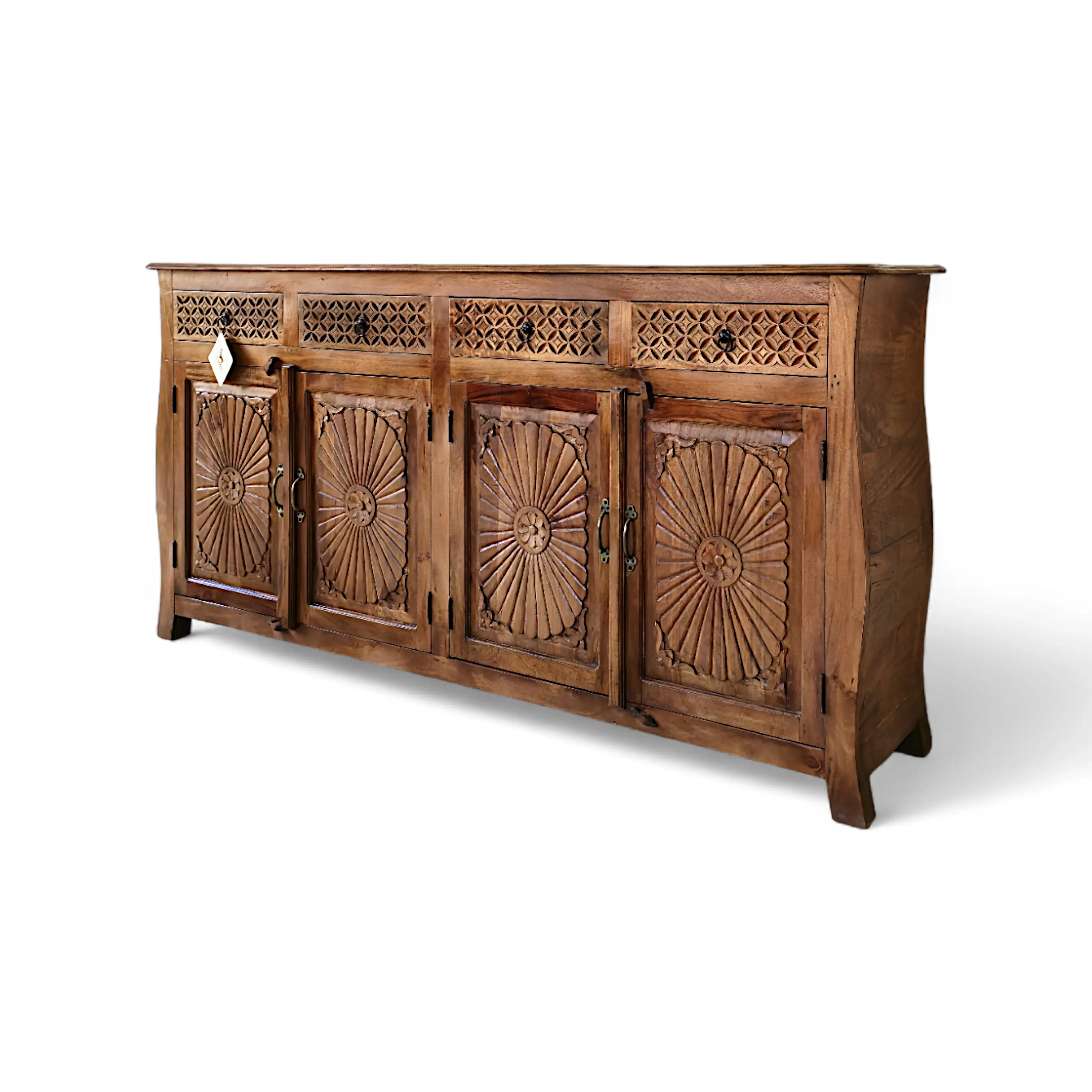 Indus Hand-Carved Sideboard / Buffet Cabinet