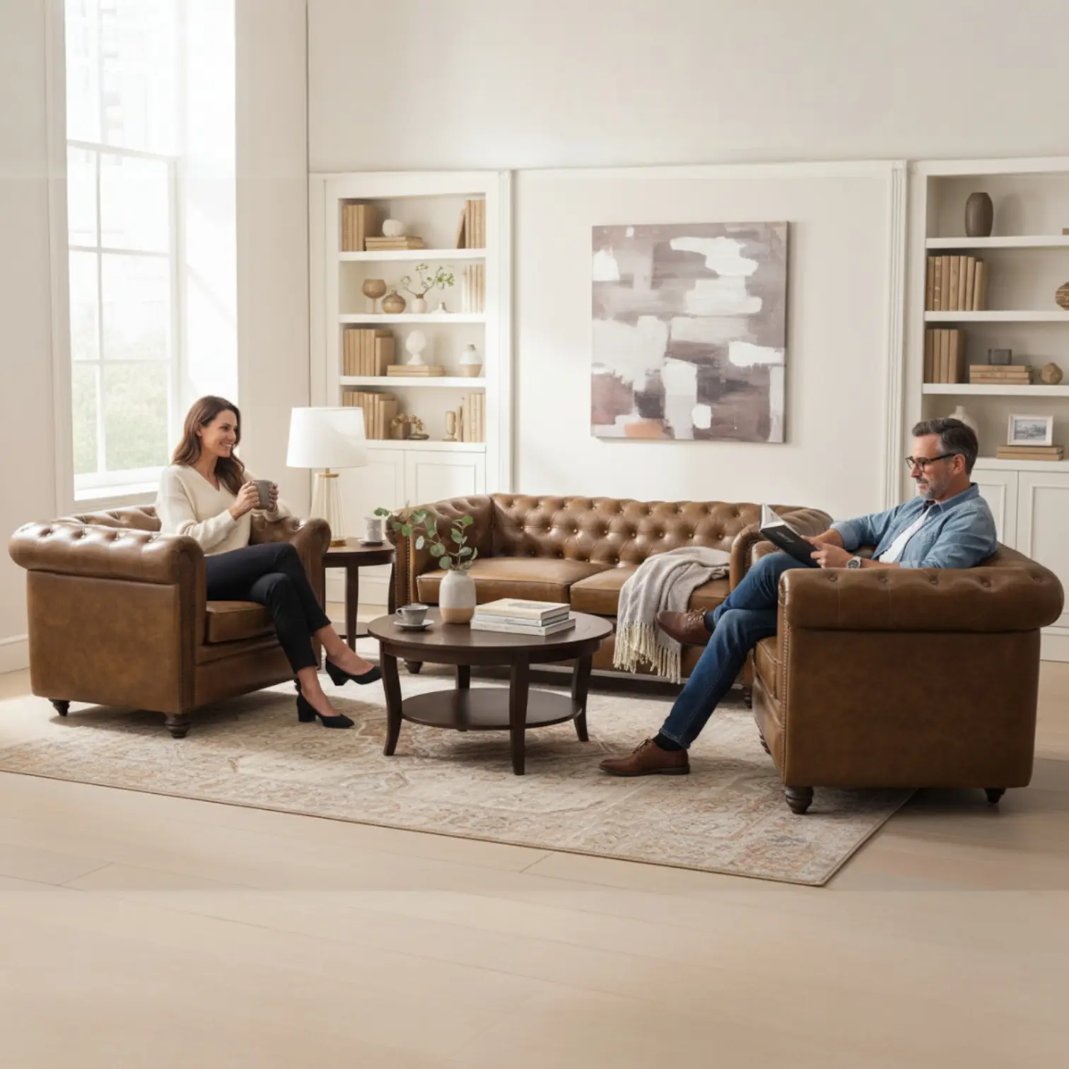 The 'Timeless Heritage' Leather Sofa