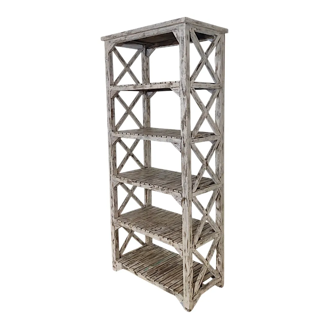 The Slat-Shelved Accent Bookcase | خزانة كتب بلكنات مميزة