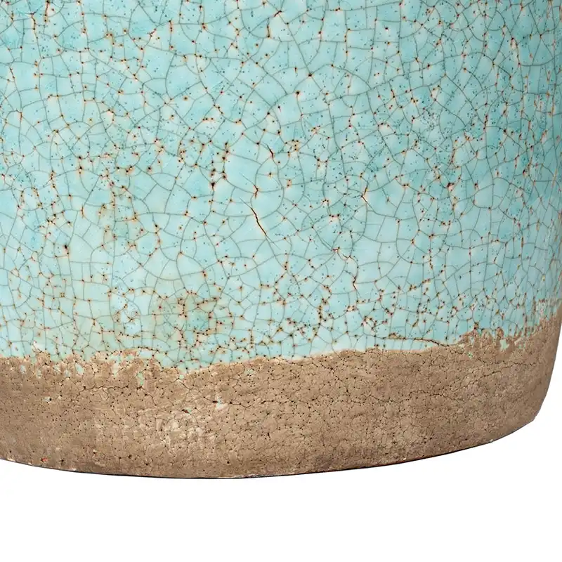 Candia Pale Turquoise Terracotta Vase