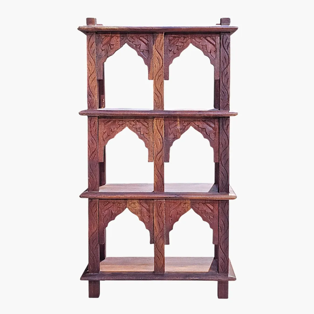 The Juniper Alcove - Hand-Carved Sanctuary Shelf (Le Sanctuaire de l'Alchôve)