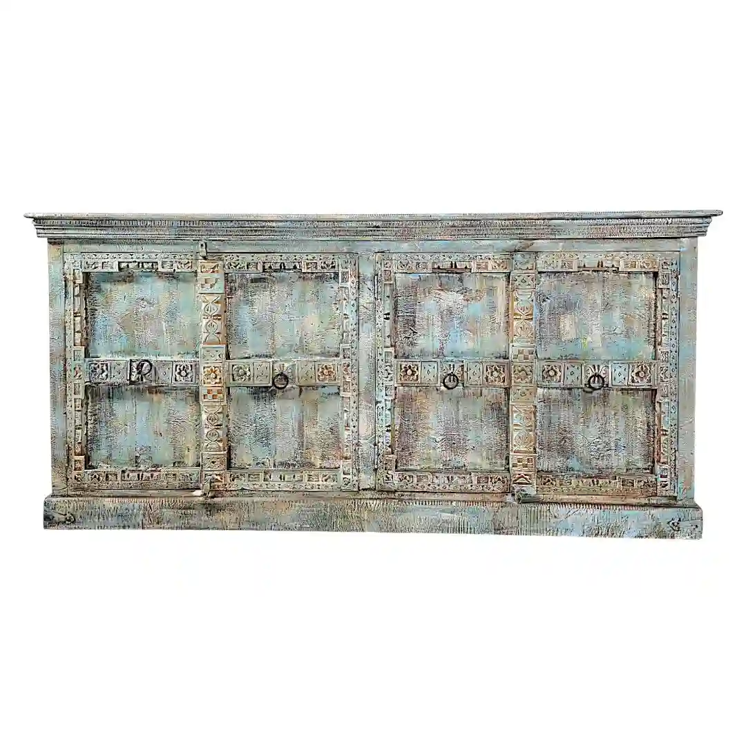 The Rajbari Palace Reclaimed Four-Door Sideboard