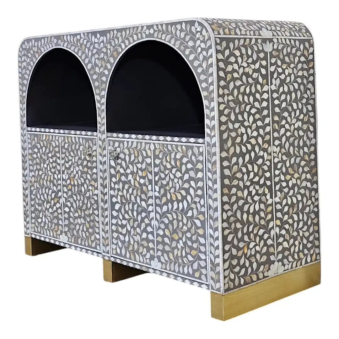 THE "SADAFA" ARCUATED PEARL INLAY SIDEBOARD