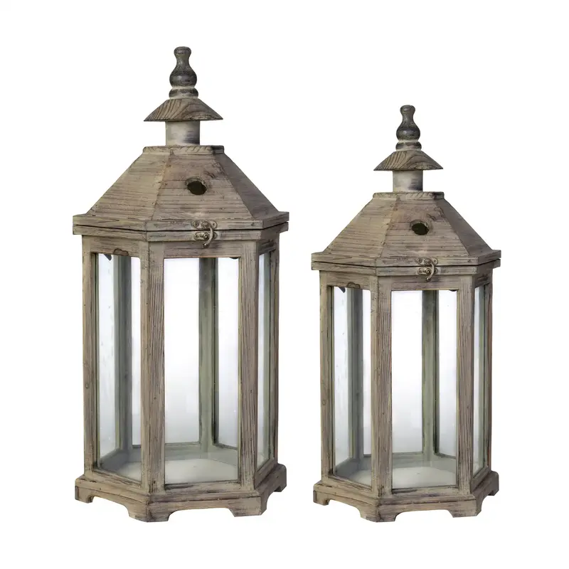 Graca Polygon Temple Garden Lanterns