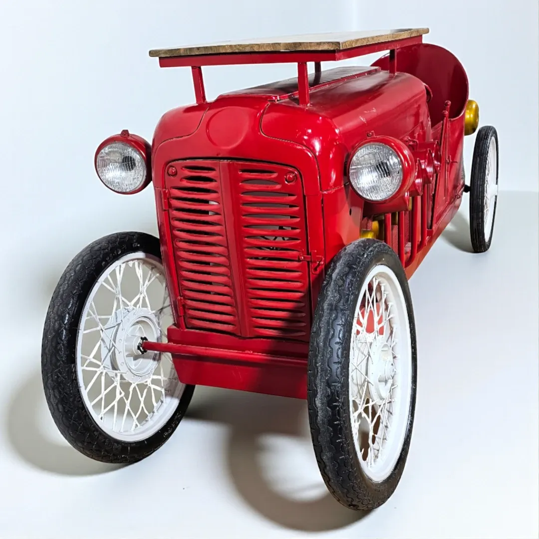 Retro 'Carrera' Red Storage Car Console