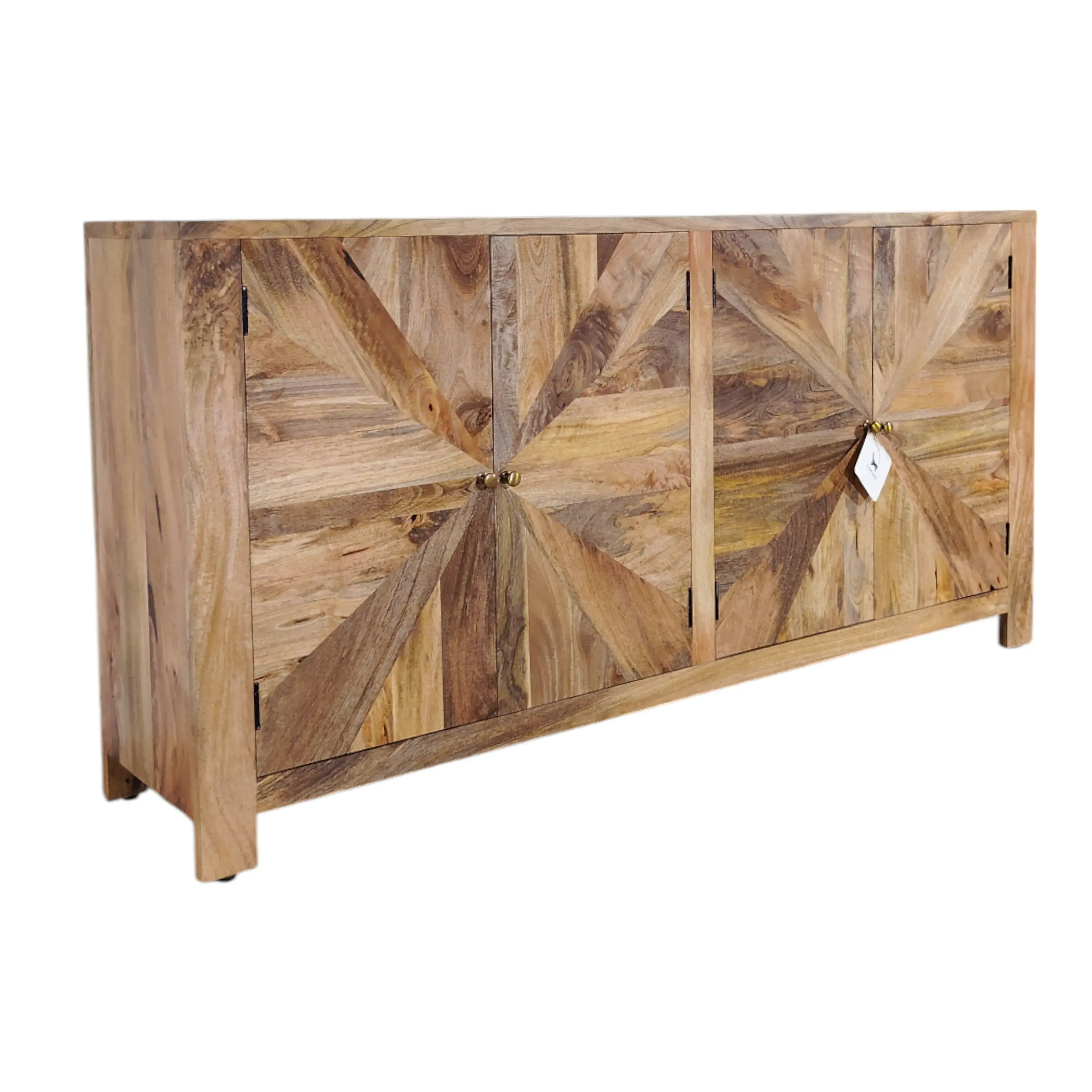 Carla Chevron Solid Wood Sideboard