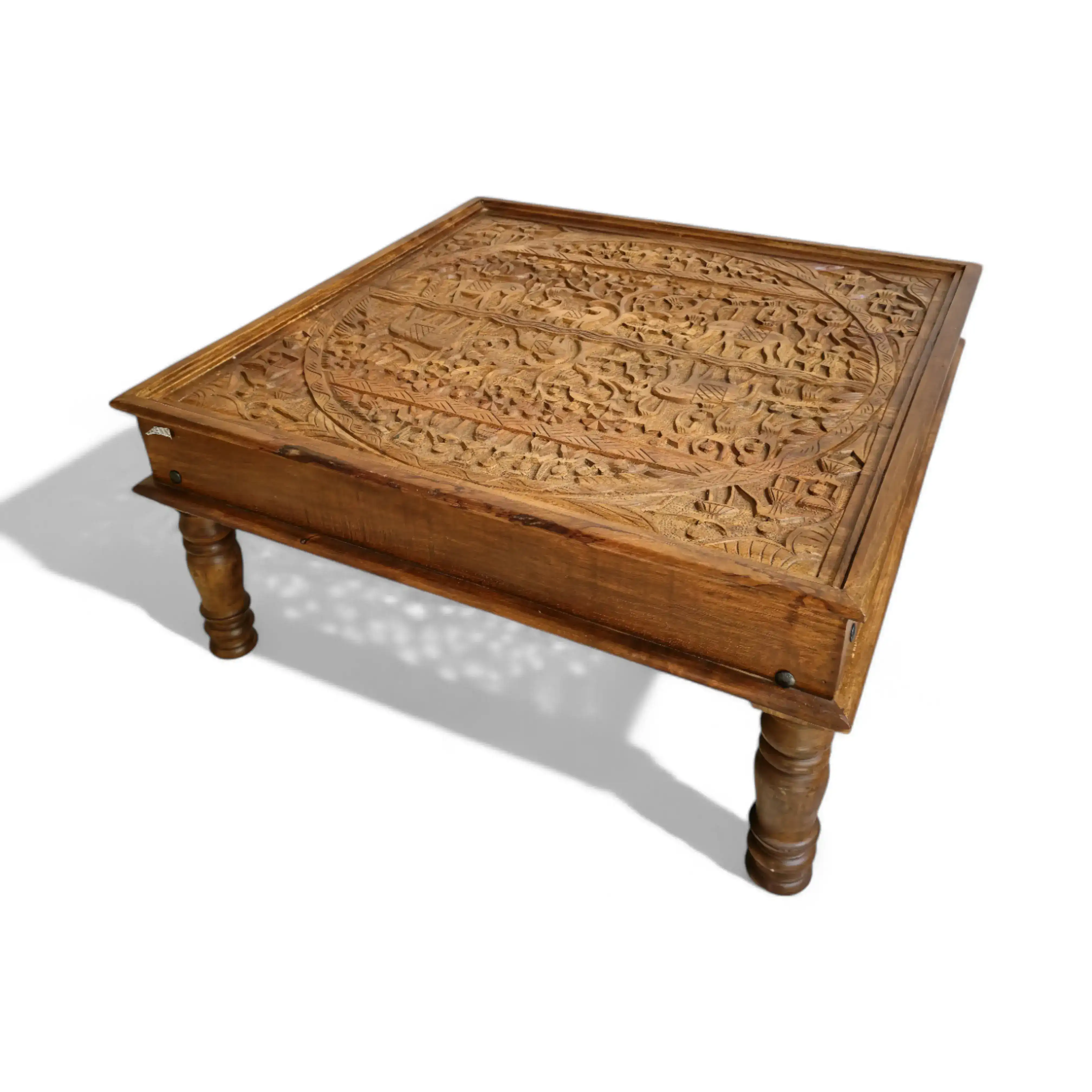 The Mahout’s Journey Noir Relief Coffee Table
