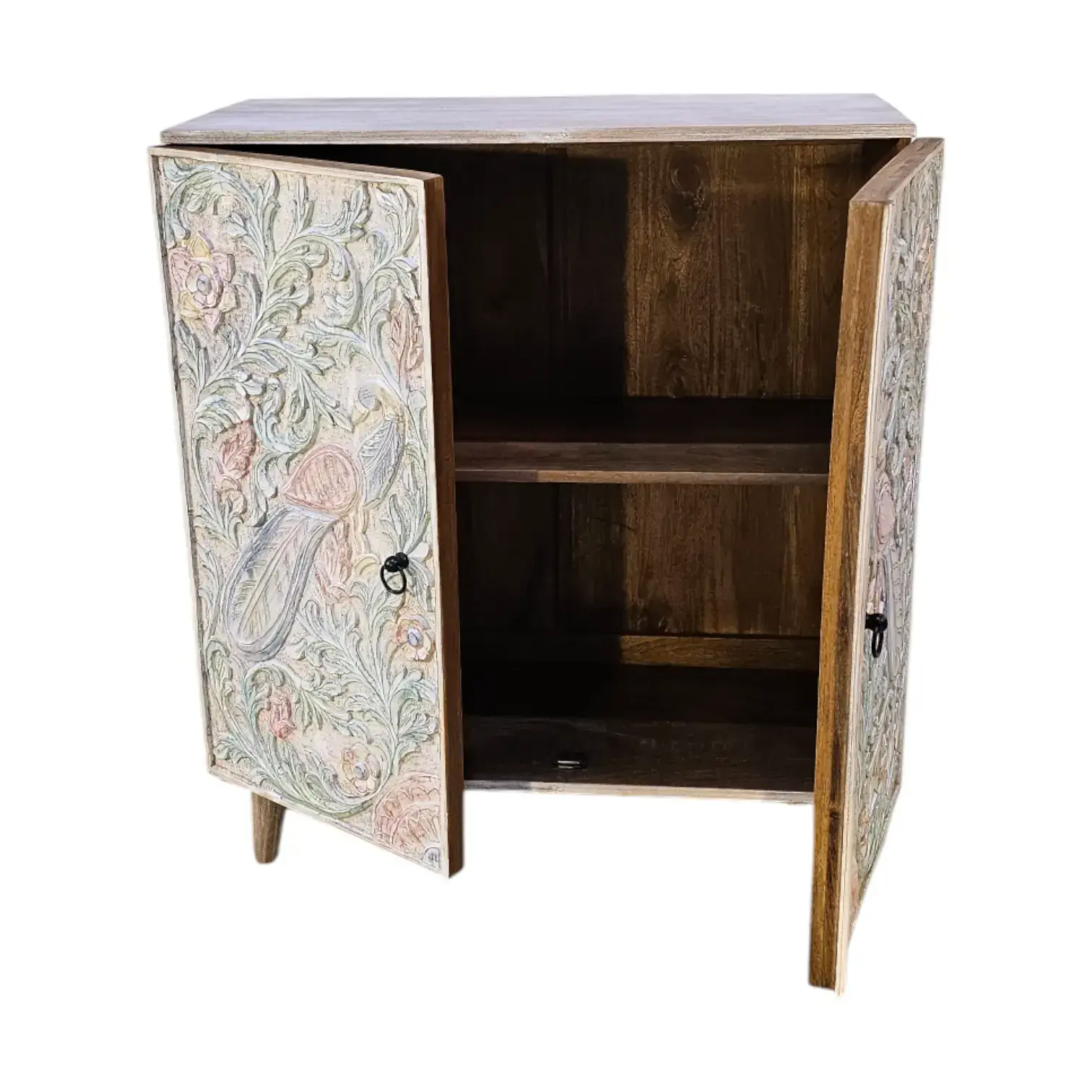 The Peacock Carved Cabinet