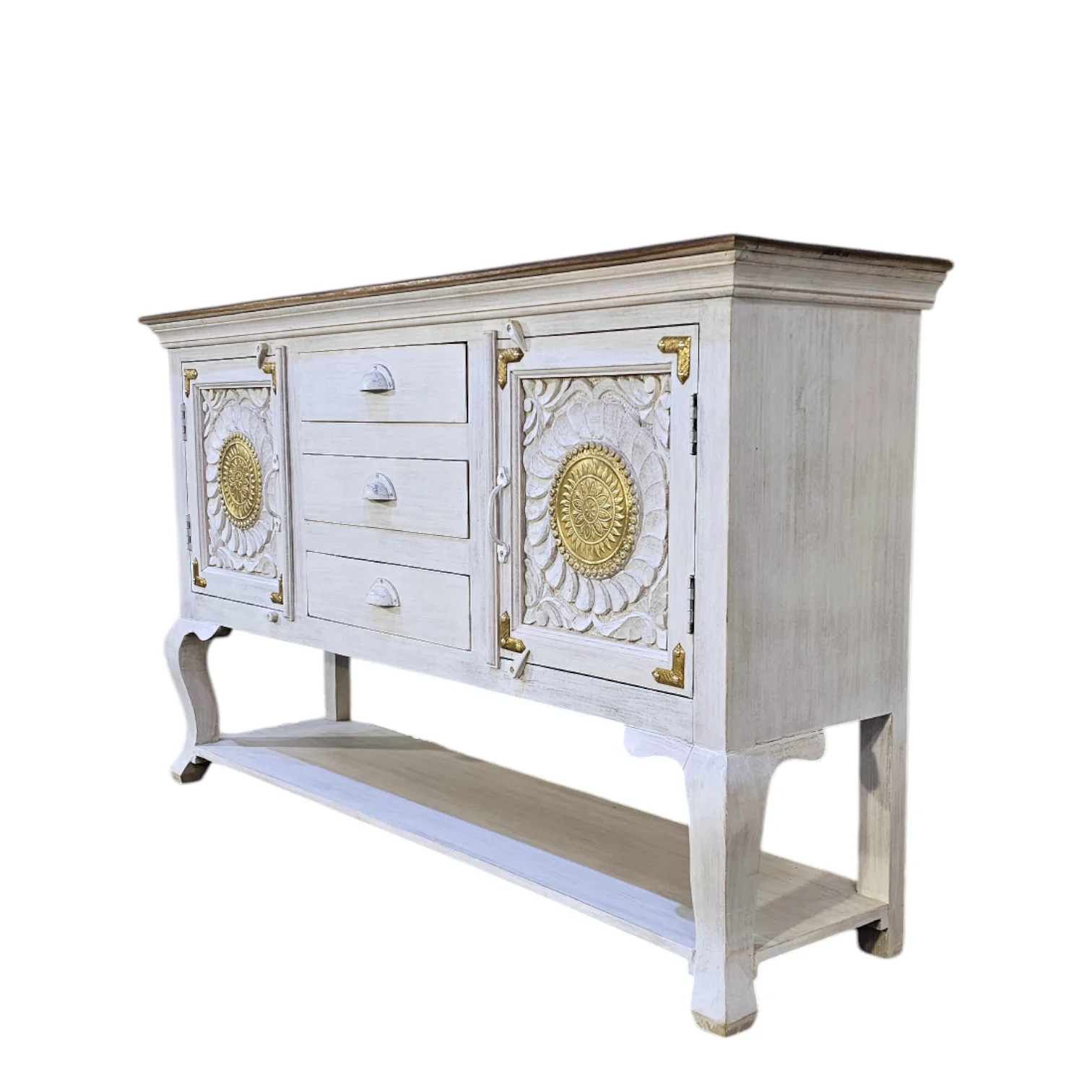 LUMINAIRE DORÉ: Artisanal Antiquity Console