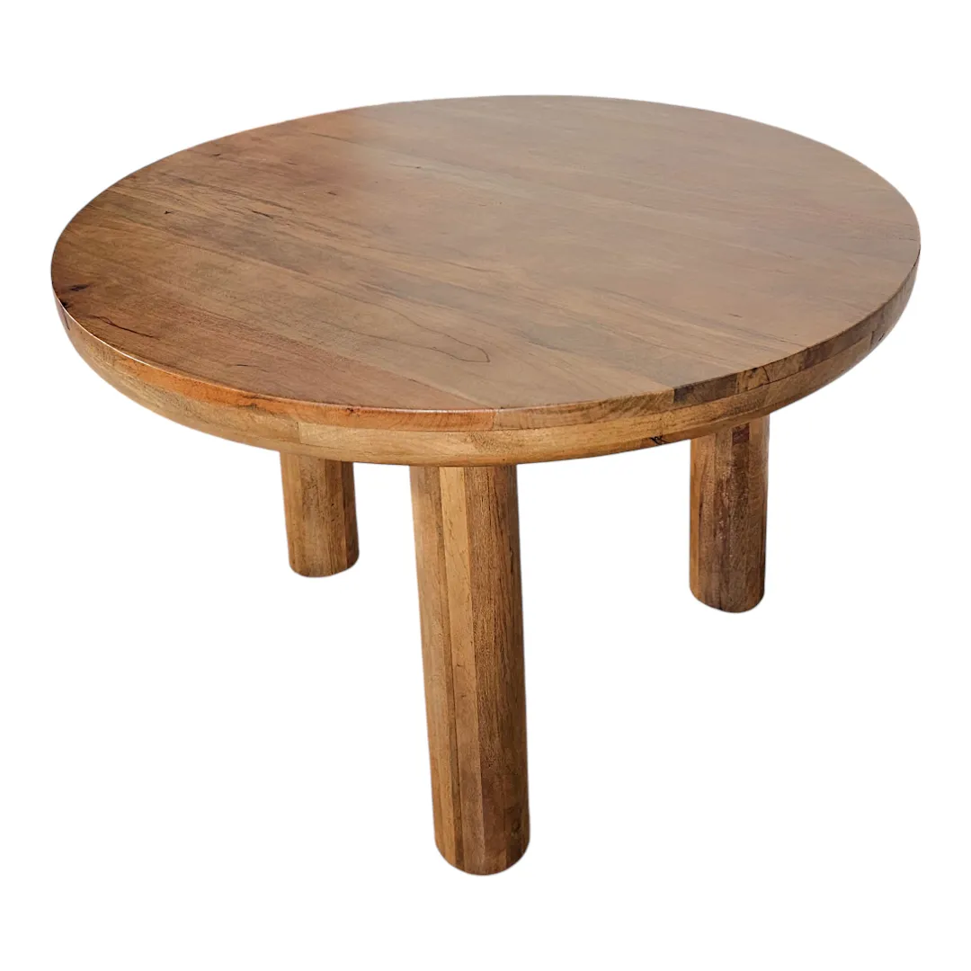 Round Mango Wood Dining Table
