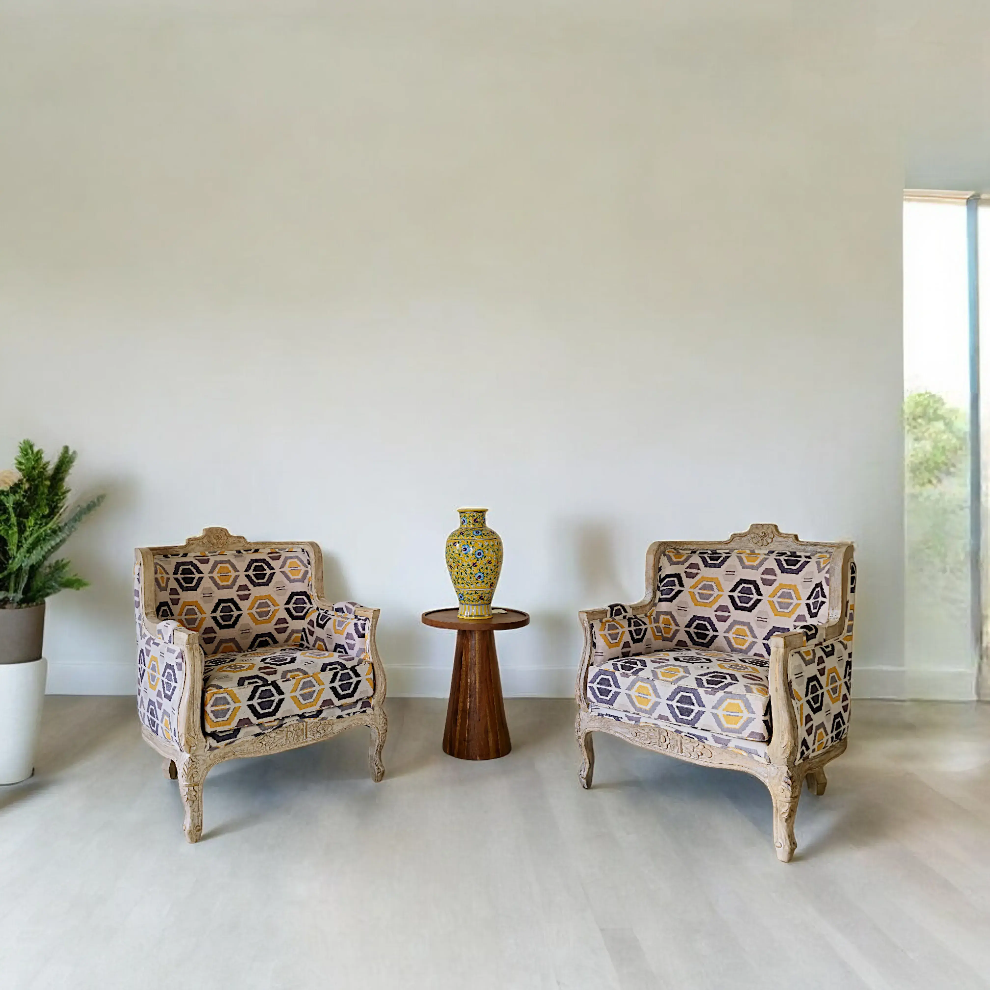 The Louis XVI Geometric Armchair