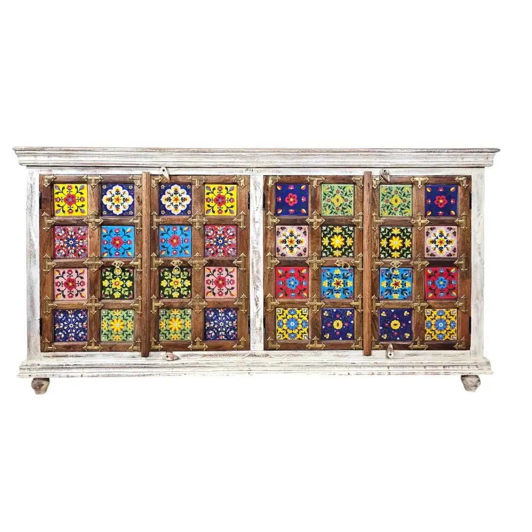 The Isfahan Sultanate Hand-Painted Sideboard