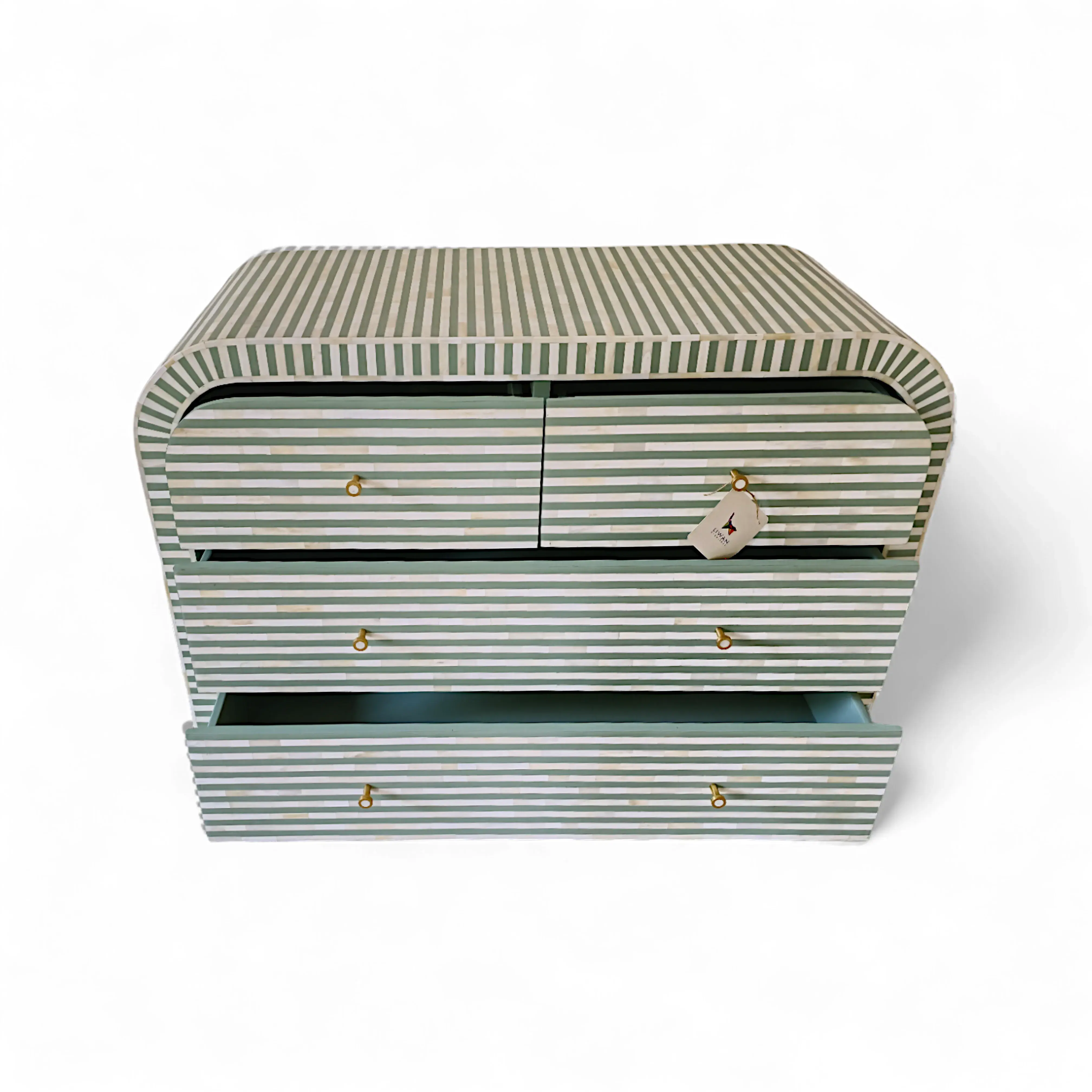 Mint Stripe Accent Chest