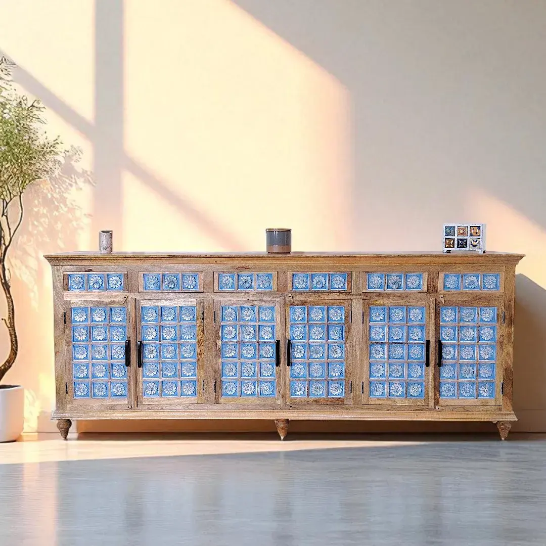 The Azulejo Chronicle Sideboard - 6 Door