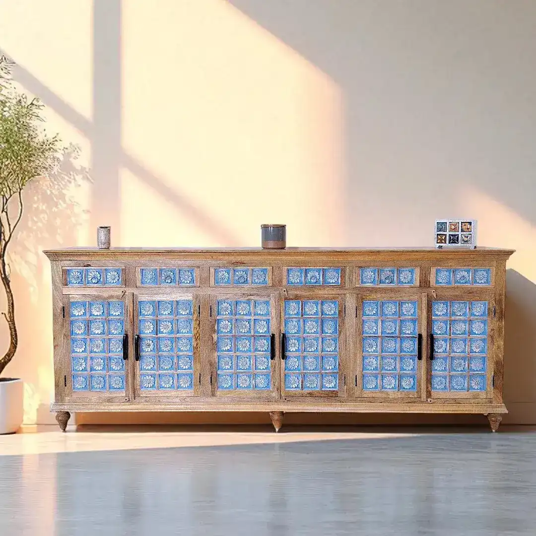 The Azulejo Chronicle Sideboard - 6 Door
