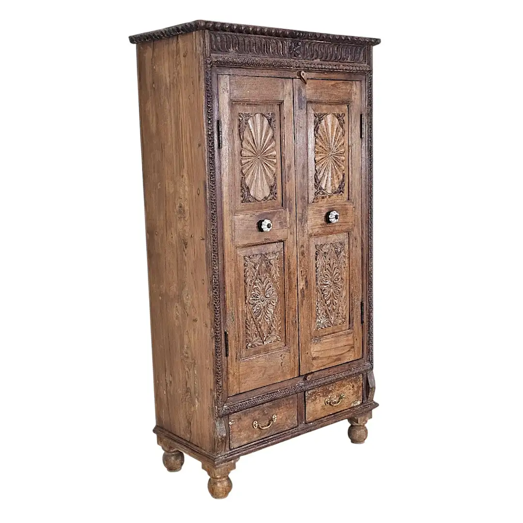 Heritage Carved 2-Door Accent Cabinet