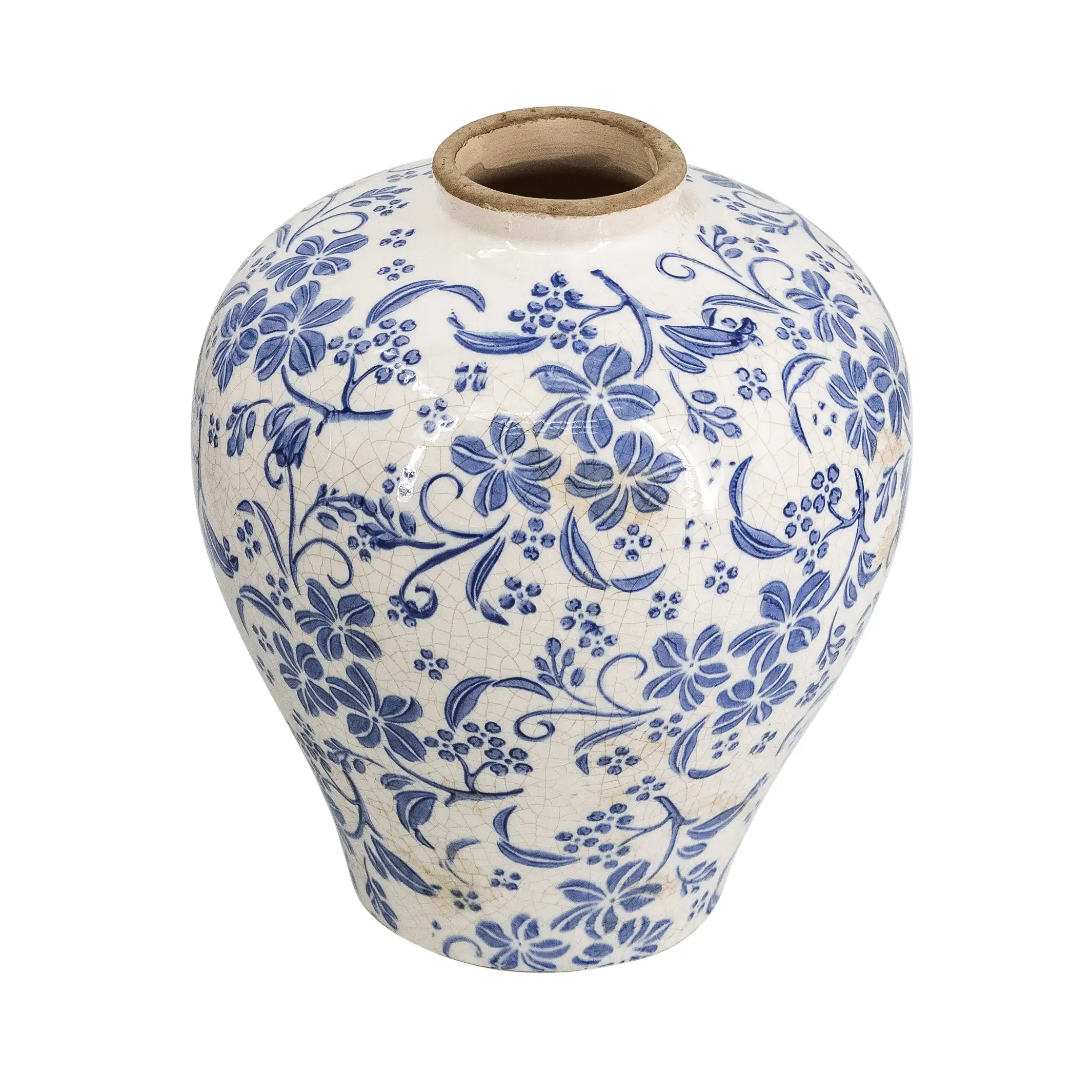 Sora Modern Botanical Ceramic Vessel