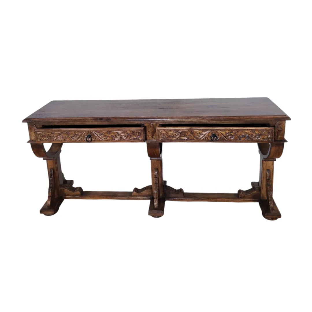 Verona Carved Console Bench