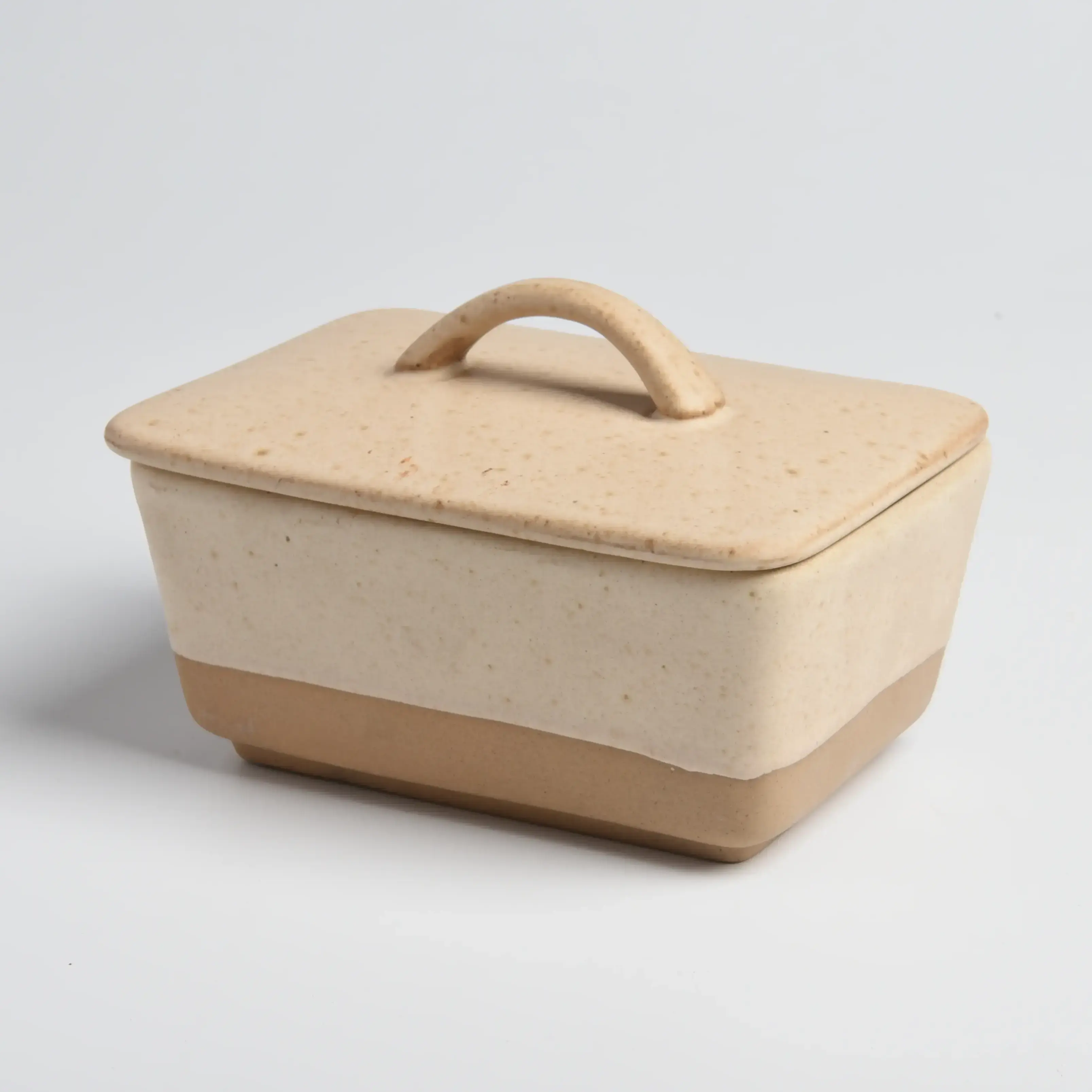 Sand-Dipped Butter Dish