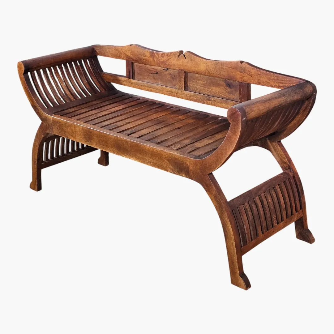 Architectural Curule-Style Bench