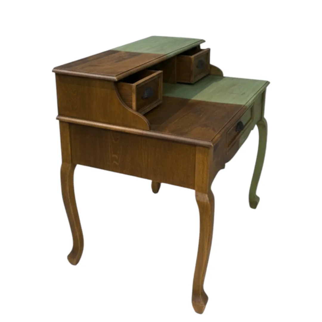 Sage & Wood Two-Tone Secretary Desk