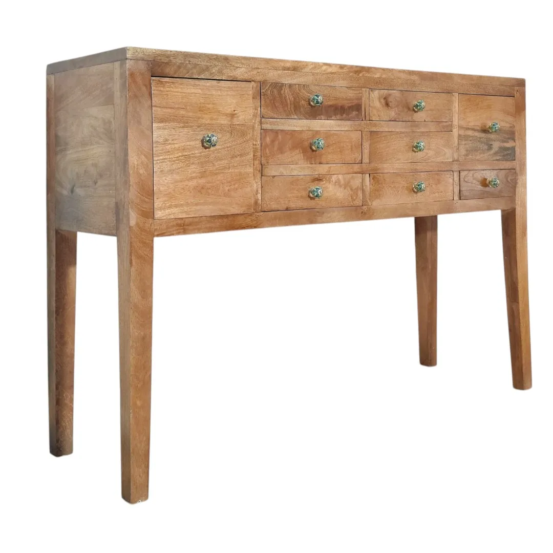 THE KANIKA MANGO WOOD CONSOLE DRESSER | خزانة تسريح وكونسول كانيكا من خشب المانجو