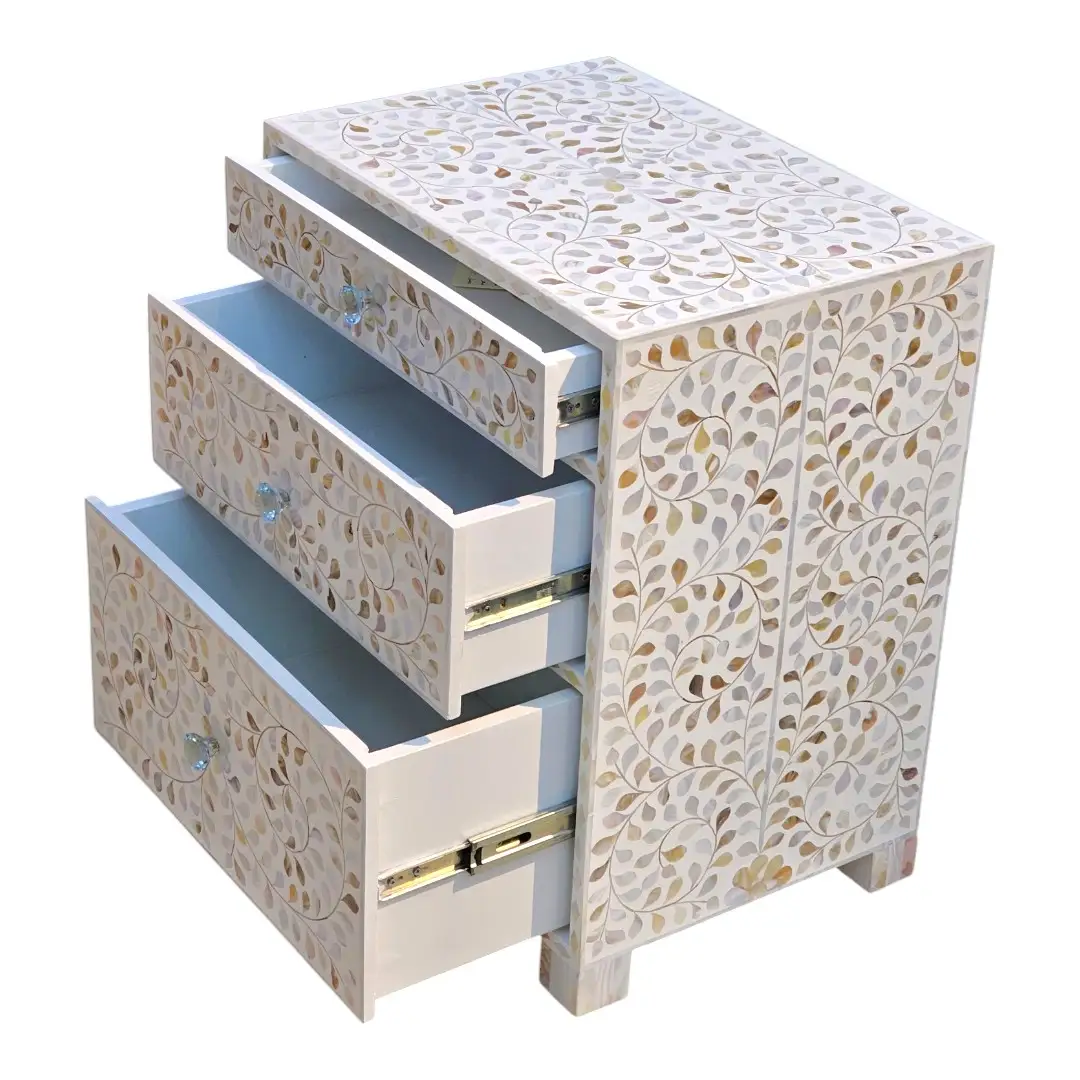 Bab Al-Bahr Three-Drawer Bedside
