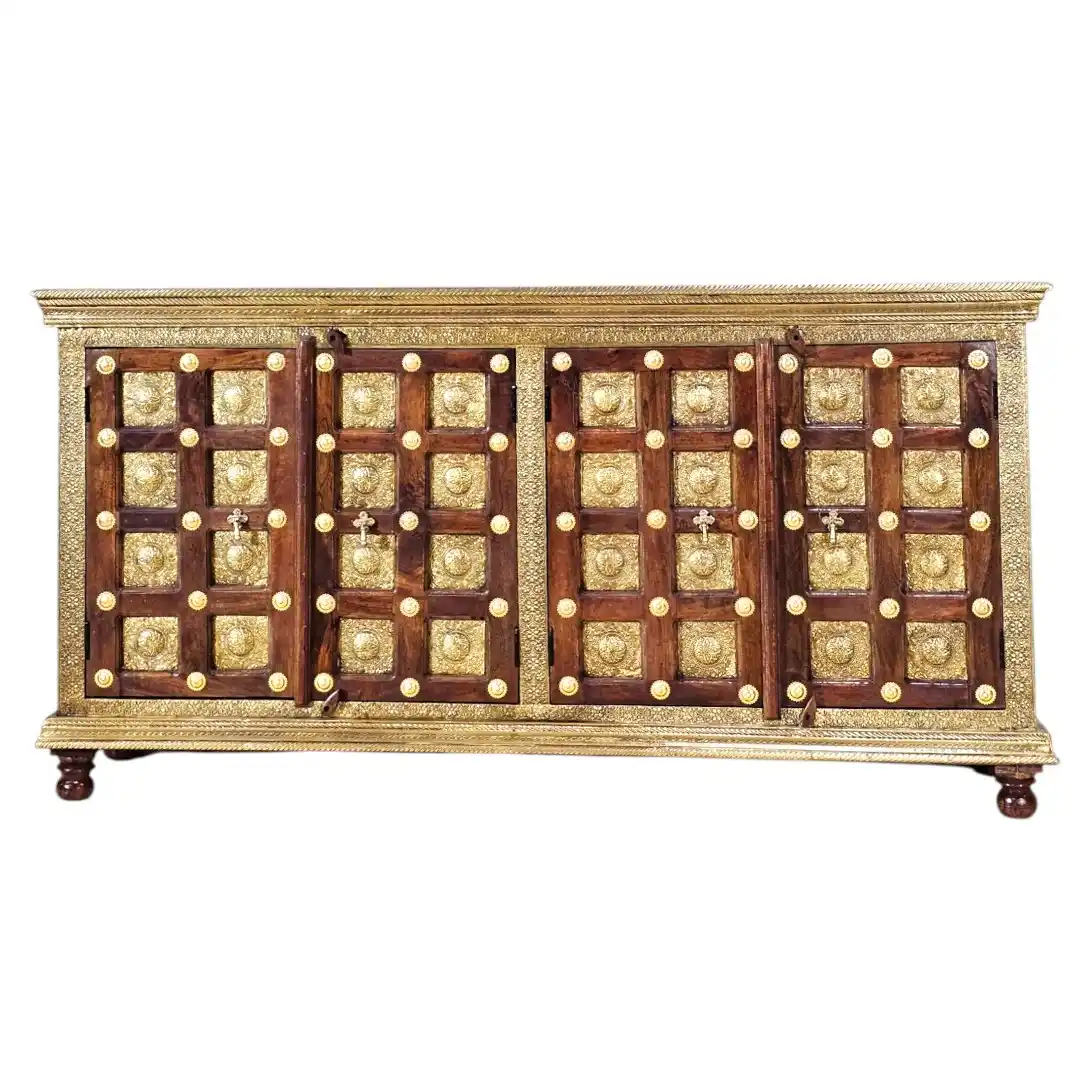 Maharaja Heritage Rosewood & Brass Sideboard | Aparador Maharaja Patrimonial