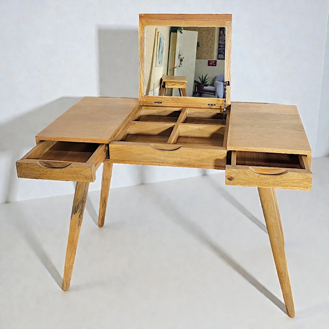 Al-Maraya Desk - Mid-Century Folding Vanity