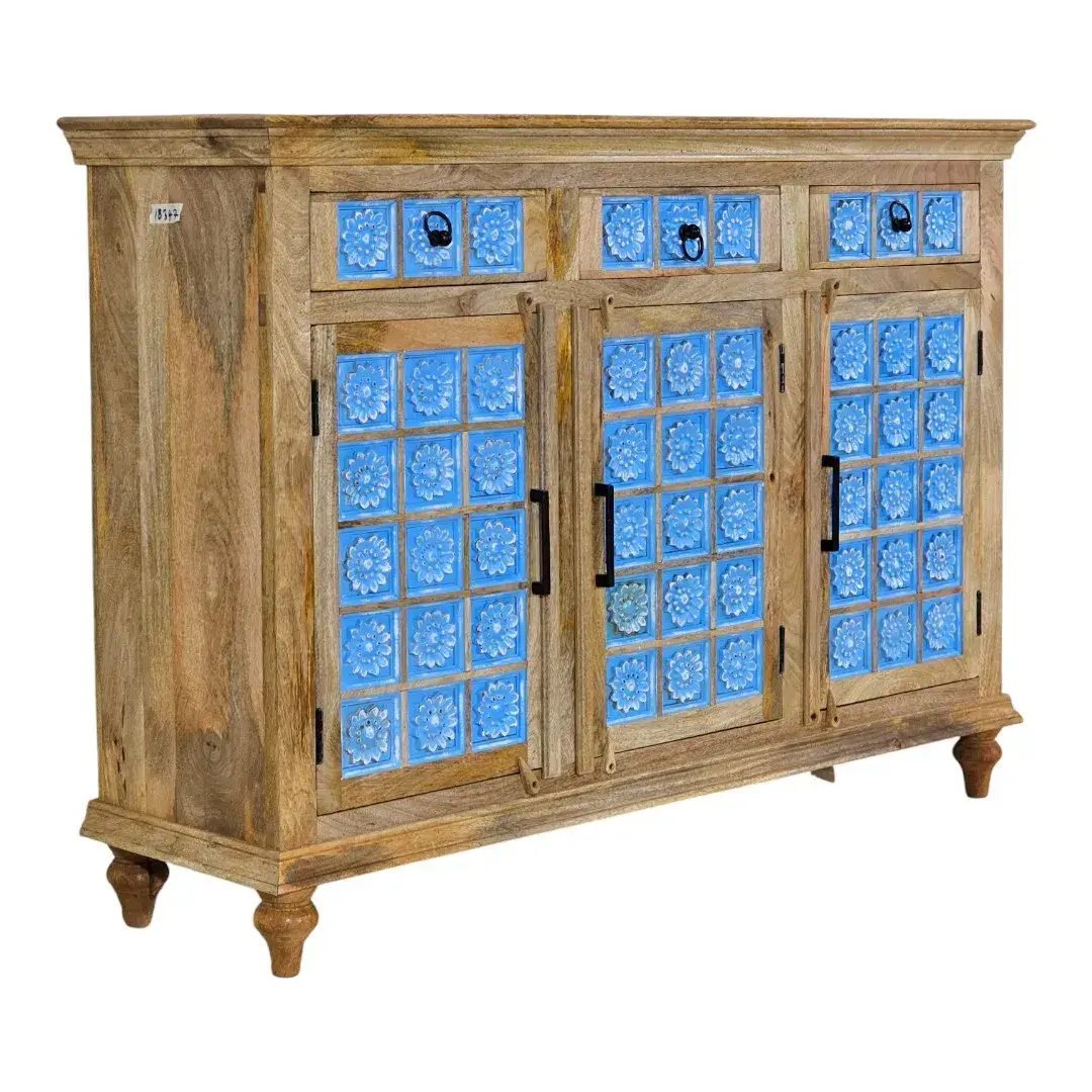 The Azulejo Chronicle Sideboard/Buffet – 3-Door