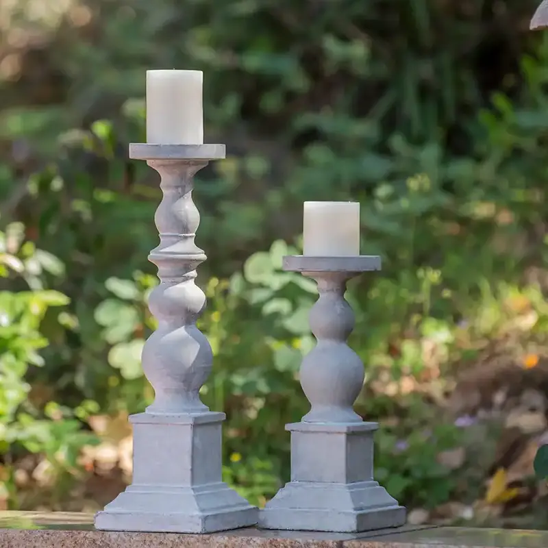 Botanica Stone Baluster Candle Holder