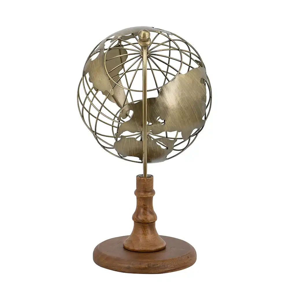 Magellan Brass & Wood Globe