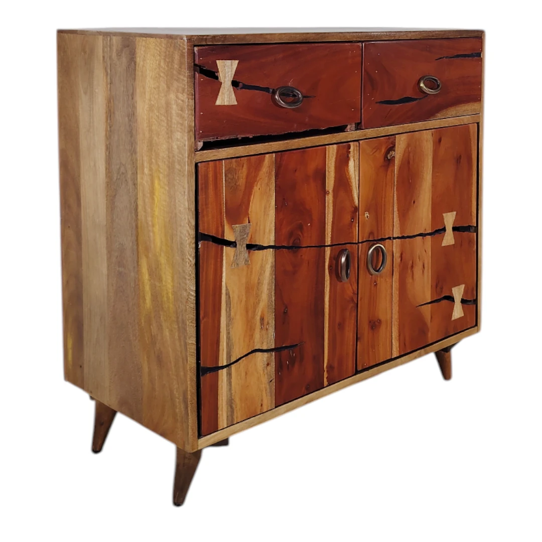 Kintsugi Acacia Cabinet