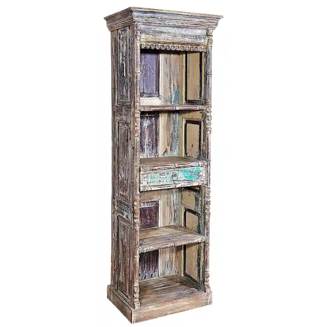 The Durbar Court Reclaimed Solid Wood Bibliothèque
