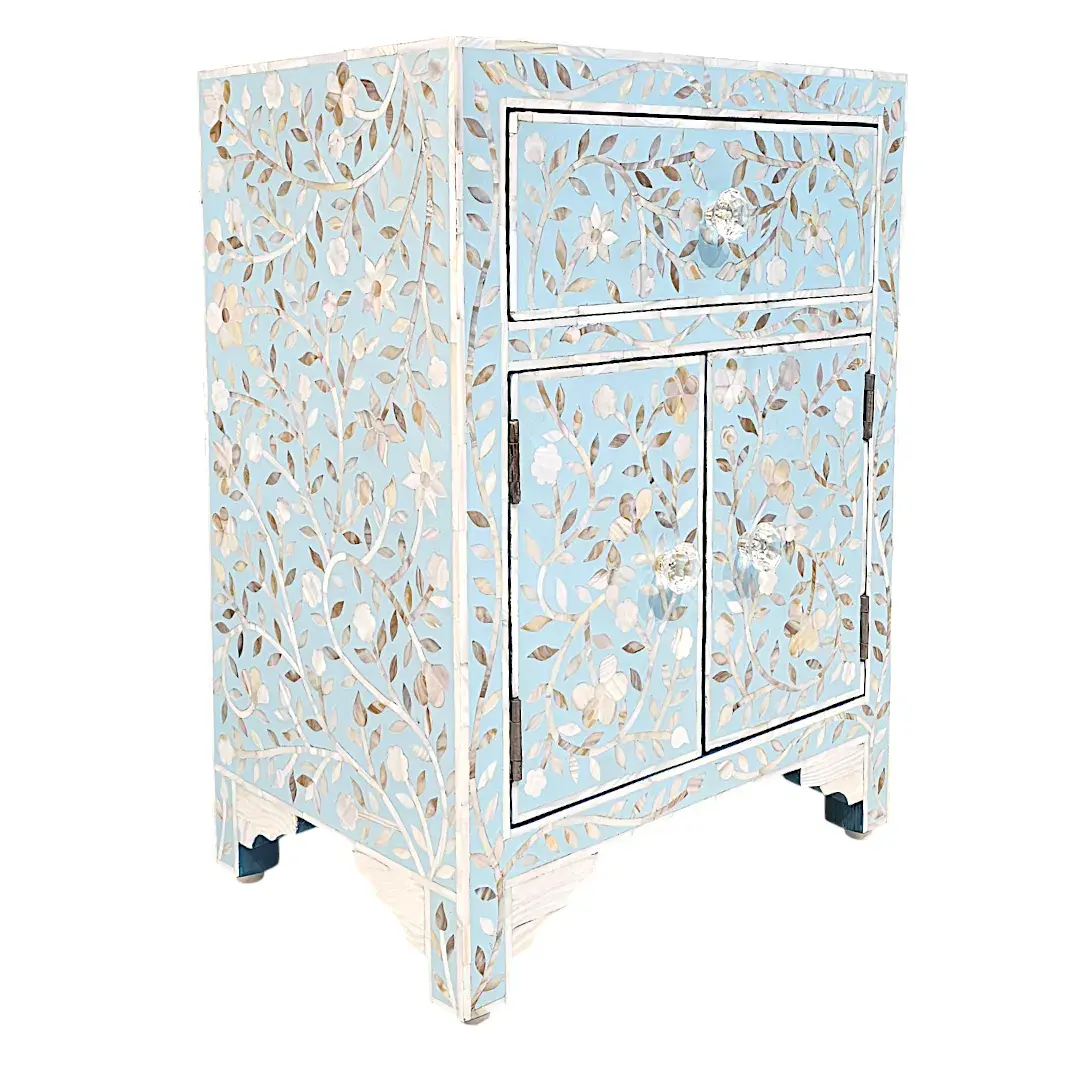Jasmine d'Azur (Nacre Floral Nightstand Bedside)
