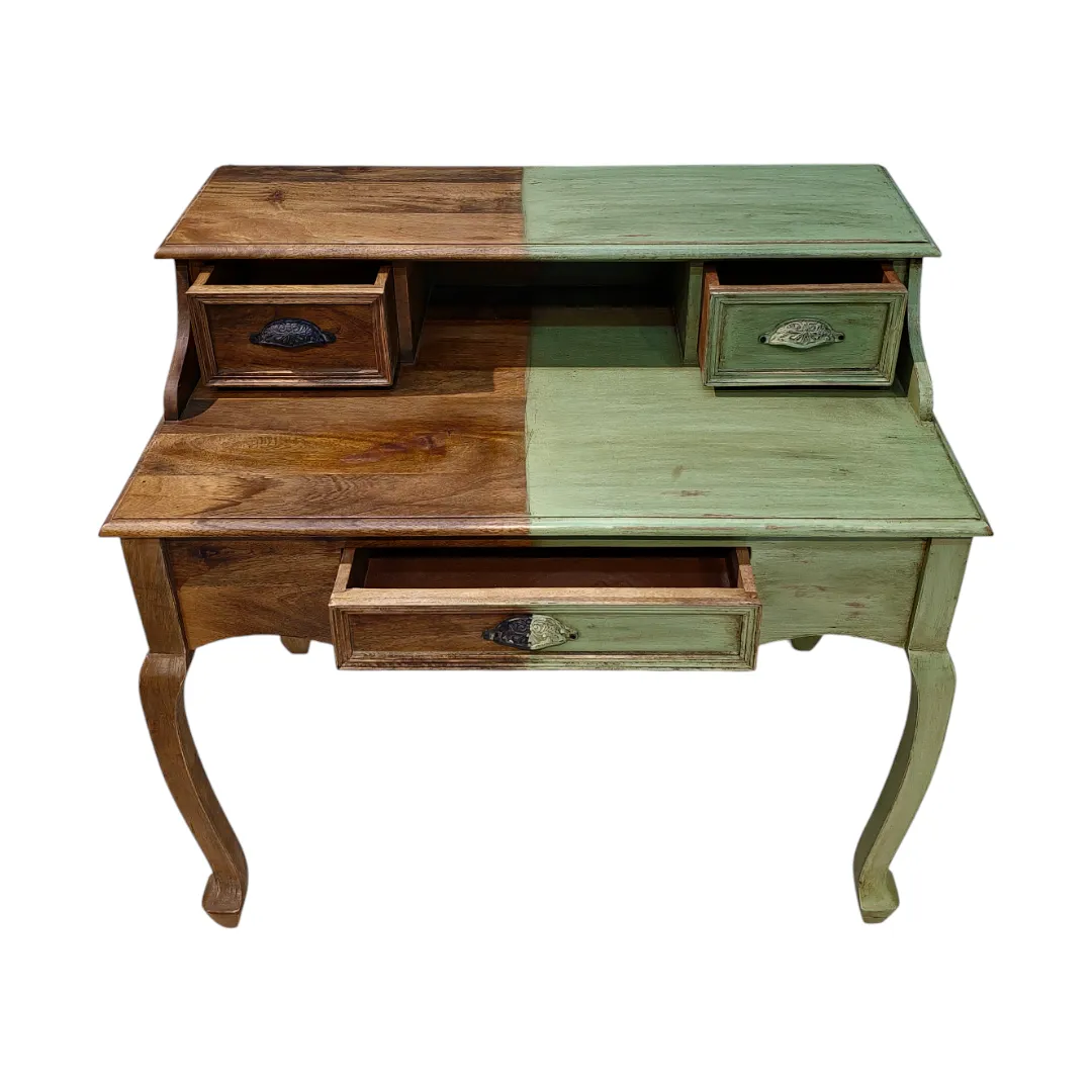 Sage & Wood Two-Tone Secretary Desk