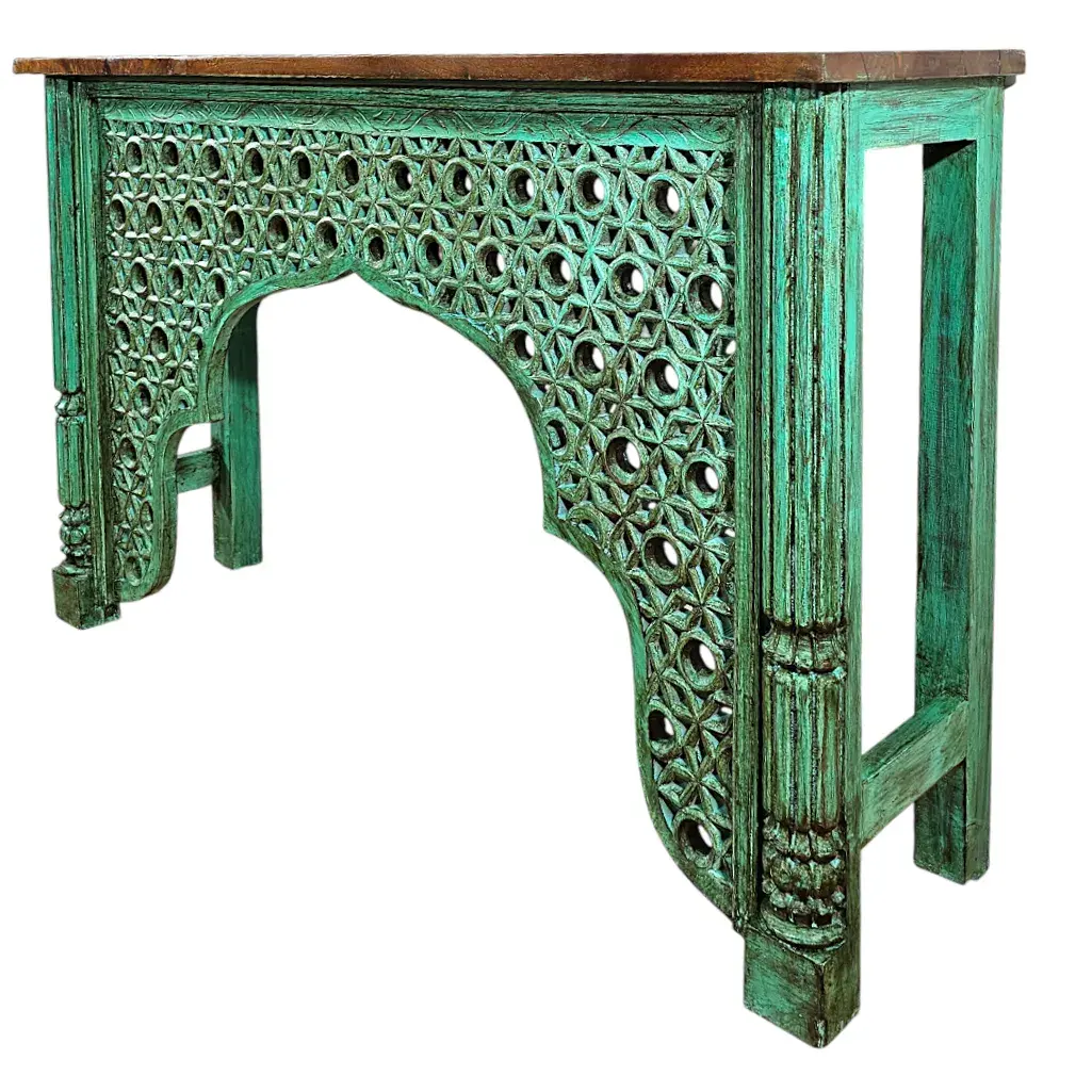 Zoya Carved Accent Table