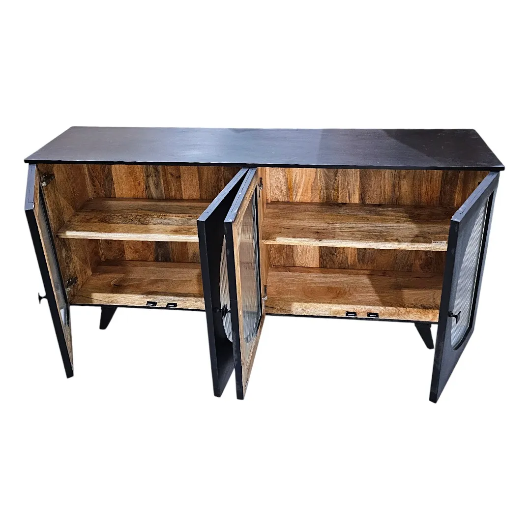 The Circular Archival Buffet - Obsidian Finish